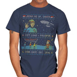 Gift Long and Prosper - Ugly Holiday - Mens T-Shirts RIPT Apparel Small / Navy