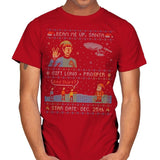 Gift Long and Prosper - Ugly Holiday - Mens T-Shirts RIPT Apparel Small / Red