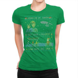 Gift Long and Prosper - Ugly Holiday - Womens Premium T-Shirts RIPT Apparel Small / Kelly Green