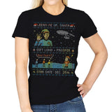 Gift Long and Prosper - Ugly Holiday - Womens T-Shirts RIPT Apparel Small / Black