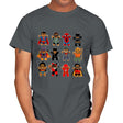 Gingerbread Heroes Villains - Mens T-Shirts RIPT Apparel Small / Charcoal