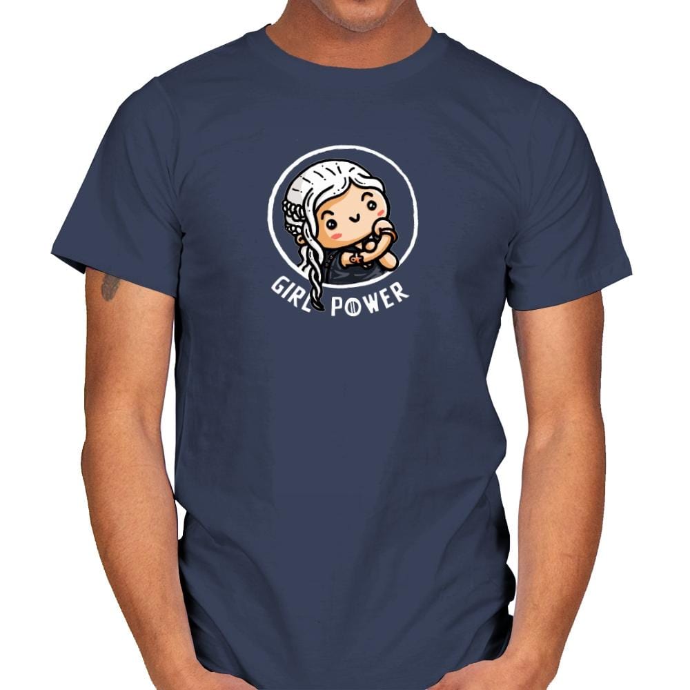 Girl Power Dany - Mens T-Shirts RIPT Apparel Small / Navy