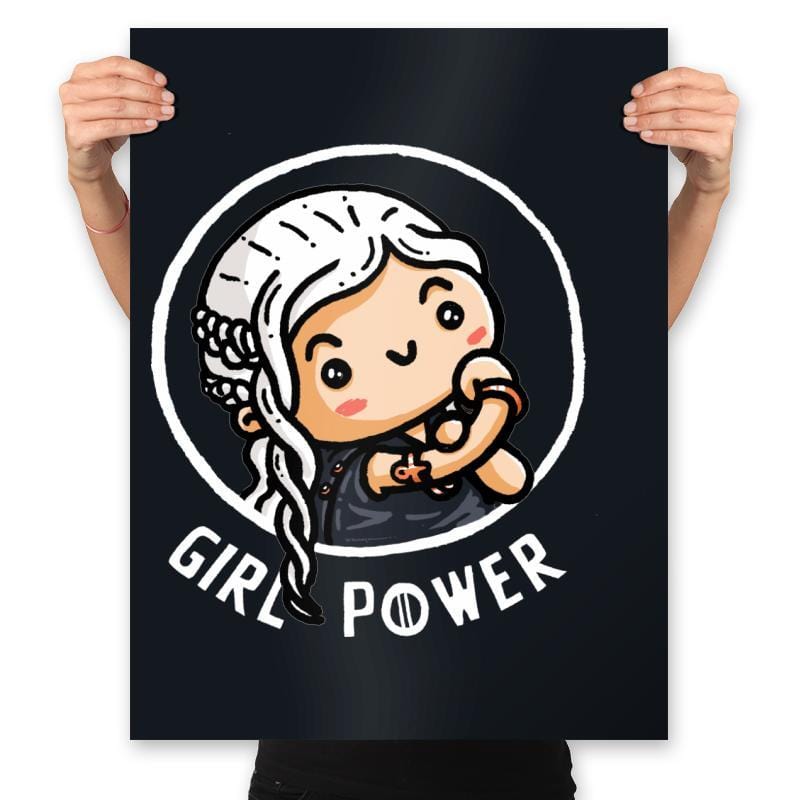 Girl Power Dany - Prints Posters RIPT Apparel 18x24 / Black