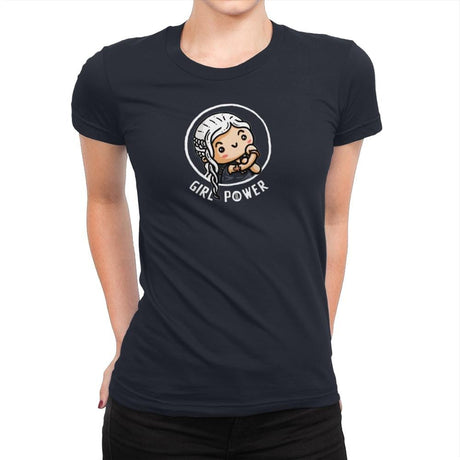 Girl Power Dany - Womens Premium T-Shirts RIPT Apparel Small / Midnight Navy