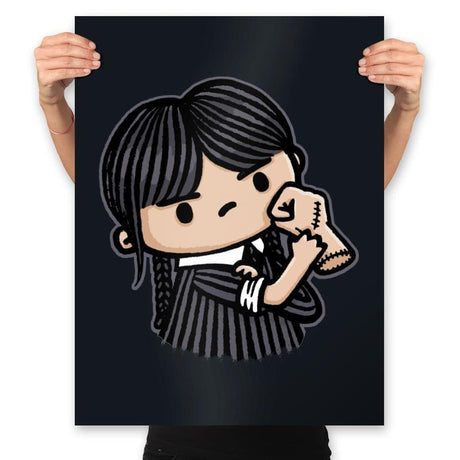 Girl Power-Wednesday - Prints Posters RIPT Apparel 18x24 / Black