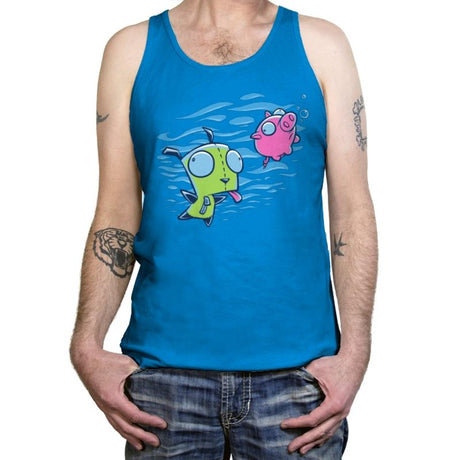 Girvana Exclusive - Tanktop Tanktop RIPT Apparel X-Small / Neon Blue