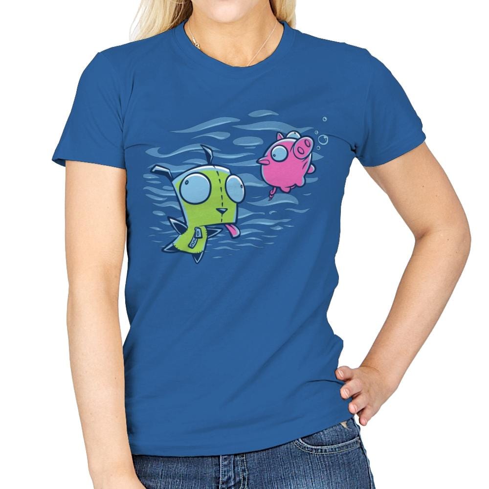 Girvana Exclusive - Womens T-Shirts RIPT Apparel Small / Royal