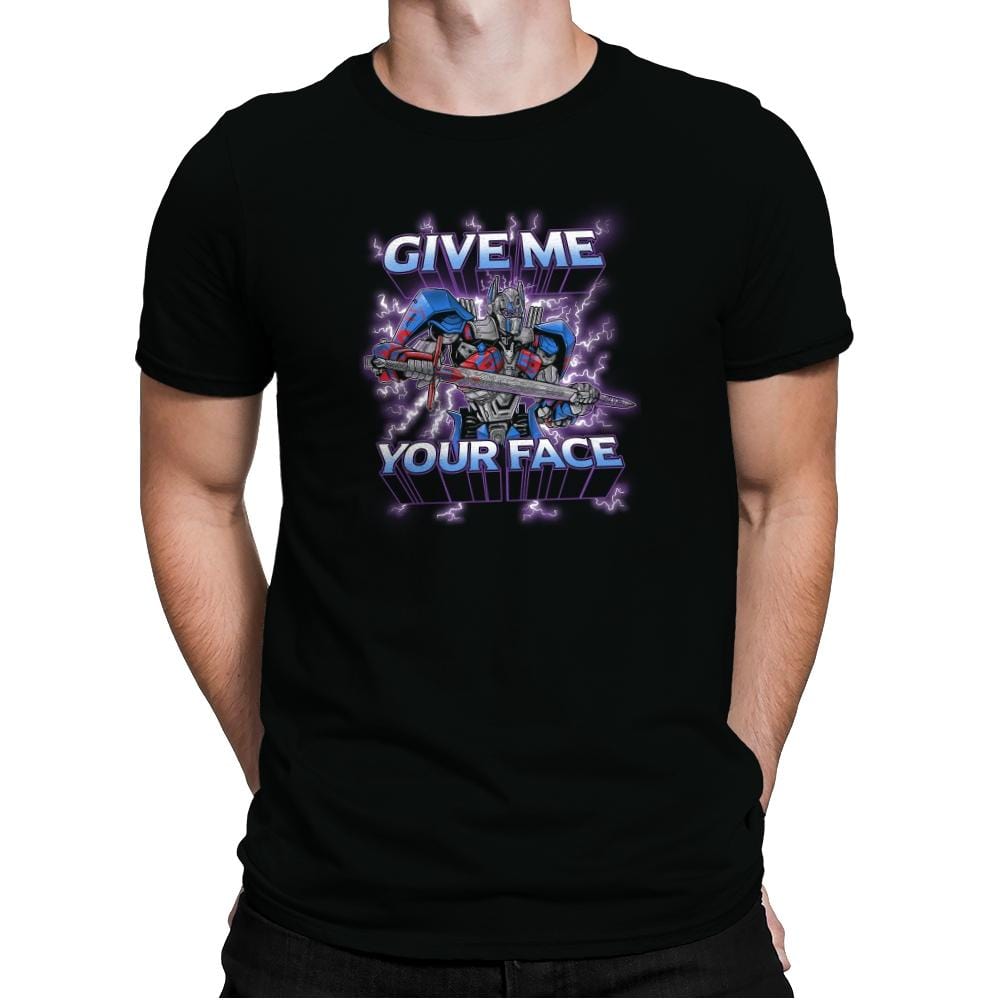 Give Me Your Face Exclusive - Mens Premium T-Shirts RIPT Apparel Small / Black