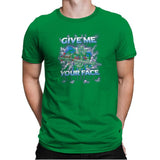 Give Me Your Face Exclusive - Mens Premium T-Shirts RIPT Apparel Small / Kelly Green