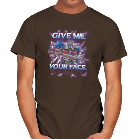 Give Me Your Face Exclusive - Mens T-Shirts RIPT Apparel Small / Dark Chocolate