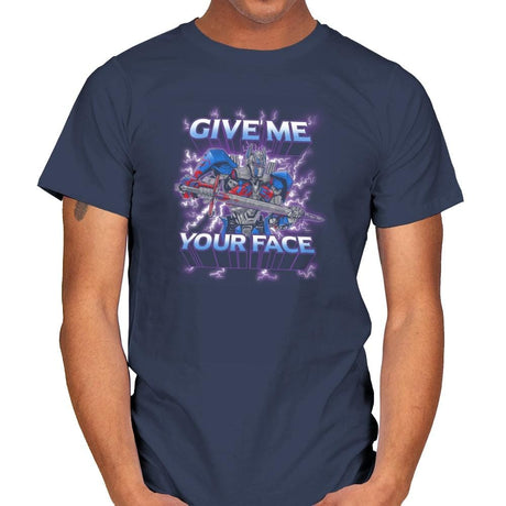 Give Me Your Face Exclusive - Mens T-Shirts RIPT Apparel Small / Navy