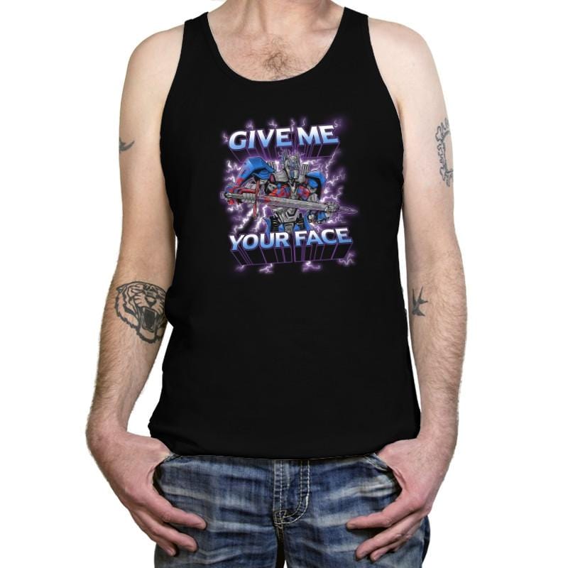 Give Me Your Face Exclusive - Tanktop Tanktop RIPT Apparel X-Small / Black