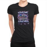 Give Me Your Face Exclusive - Womens Premium T-Shirts RIPT Apparel Small / Black