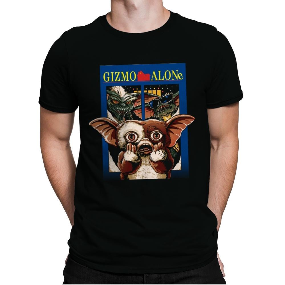 Gizmo Alone - Mens Premium T-Shirts RIPT Apparel Small / Black