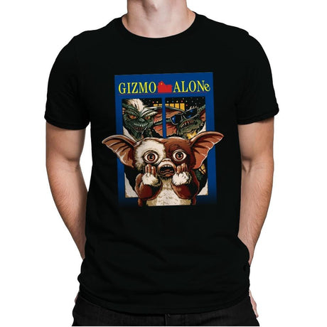 Gizmo Alone - Mens Premium T-Shirts RIPT Apparel Small / Black