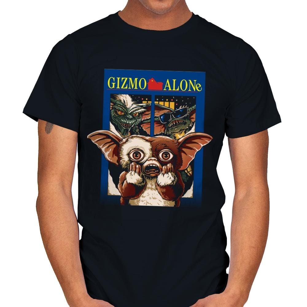 Gizmo Alone - Mens T-Shirts RIPT Apparel Small / Black