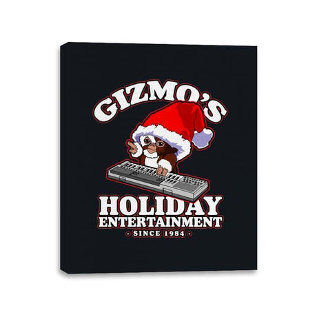 Gizmo's Holiday - Canvas Wraps Canvas Wraps RIPT Apparel 11x14 / Black