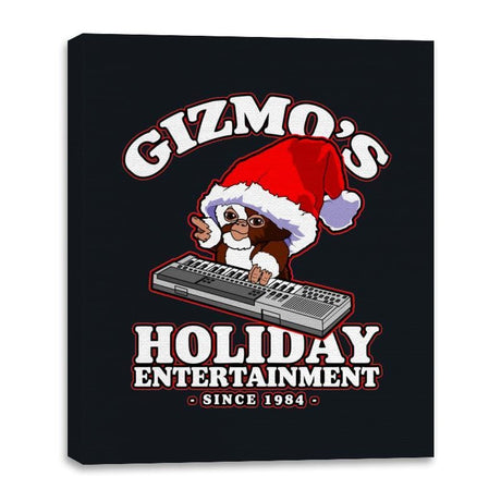 Gizmo's Holiday - Canvas Wraps Canvas Wraps RIPT Apparel 16x20 / Black