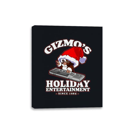 Gizmo's Holiday - Canvas Wraps Canvas Wraps RIPT Apparel 8x10 / Black