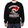 Gizmo's Holiday - Crew Neck Sweatshirt Crew Neck Sweatshirt RIPT Apparel Small / Black