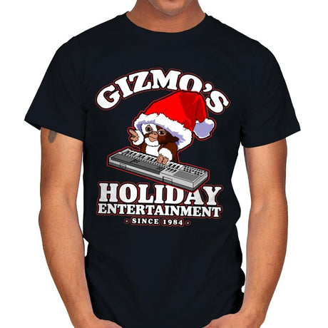Gizmo's Holiday - Mens T-Shirts RIPT Apparel Small / Black