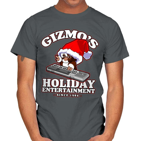 Gizmo's Holiday - Mens T-Shirts RIPT Apparel Small / Charcoal