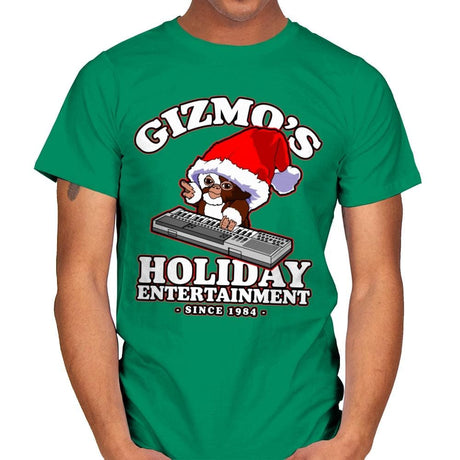 Gizmo's Holiday - Mens T-Shirts RIPT Apparel Small / Kelly