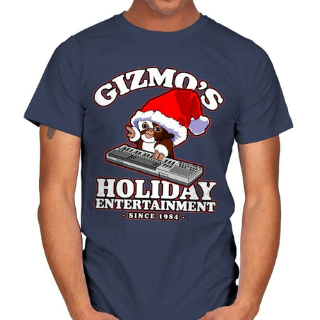 Gizmo's Holiday - Mens T-Shirts RIPT Apparel Small / Navy