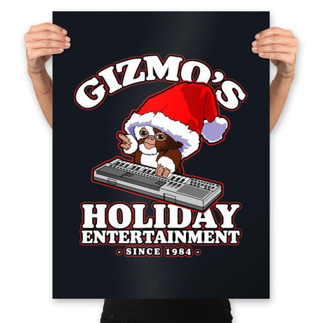 Gizmo's Holiday - Prints Posters RIPT Apparel 18x24 / Black