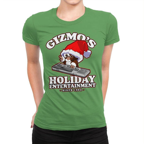 Gizmo's Holiday - Womens Premium T-Shirts RIPT Apparel Small / Kelly