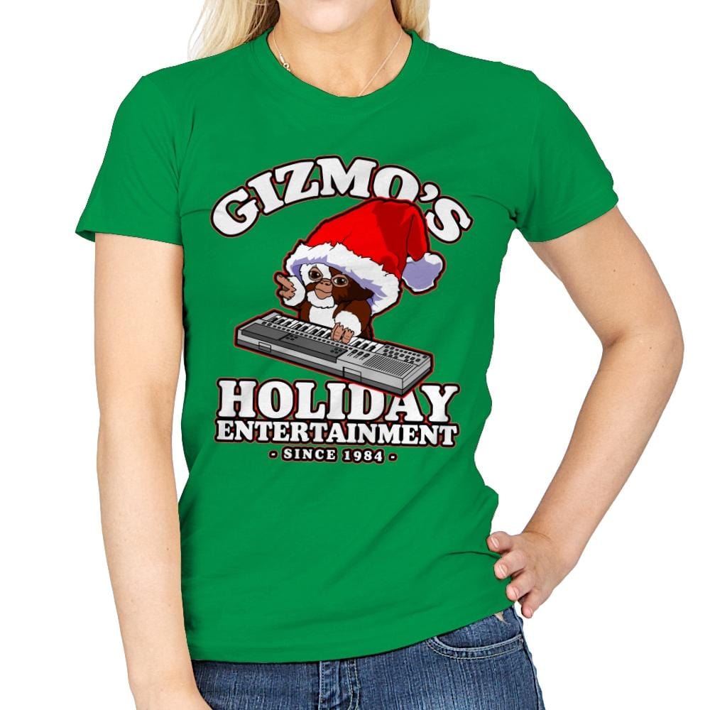 Gizmo's Holiday - Womens T-Shirts RIPT Apparel Small / Irish Green