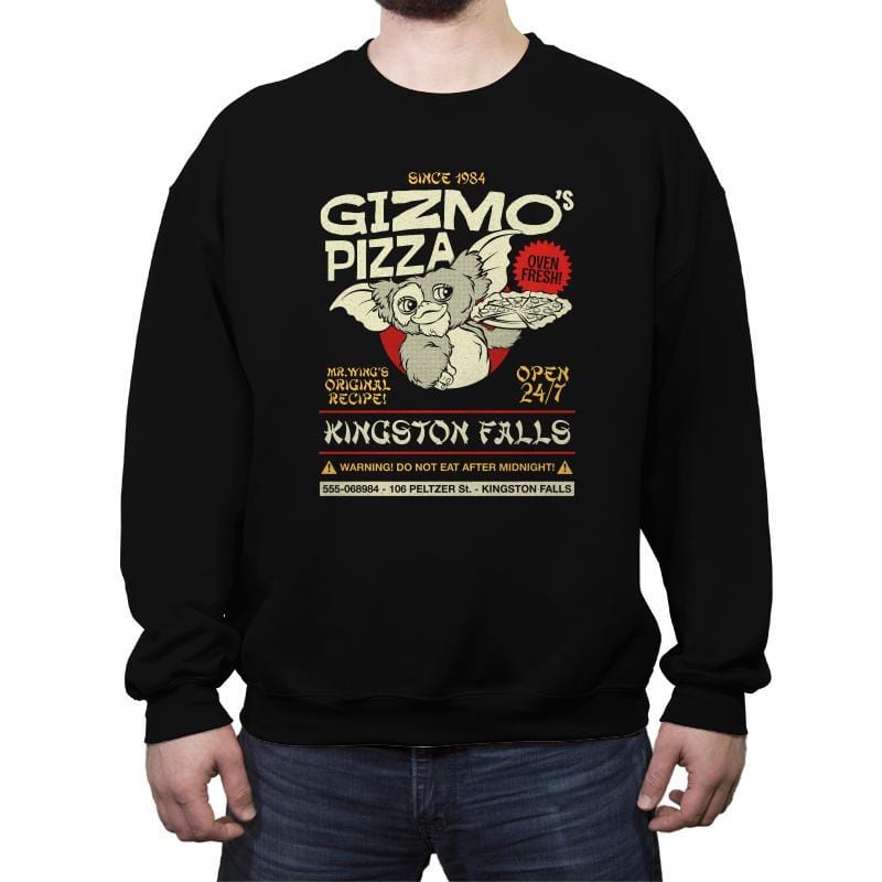Gizmo's Pizza - Crew Neck Sweatshirt Crew Neck Sweatshirt RIPT Apparel