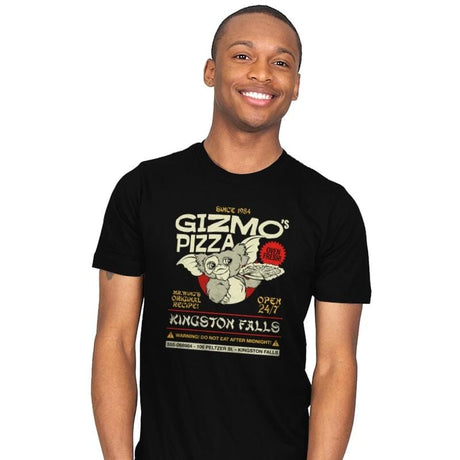 Gizmo's Pizza - Mens T-Shirts RIPT Apparel Small / Black