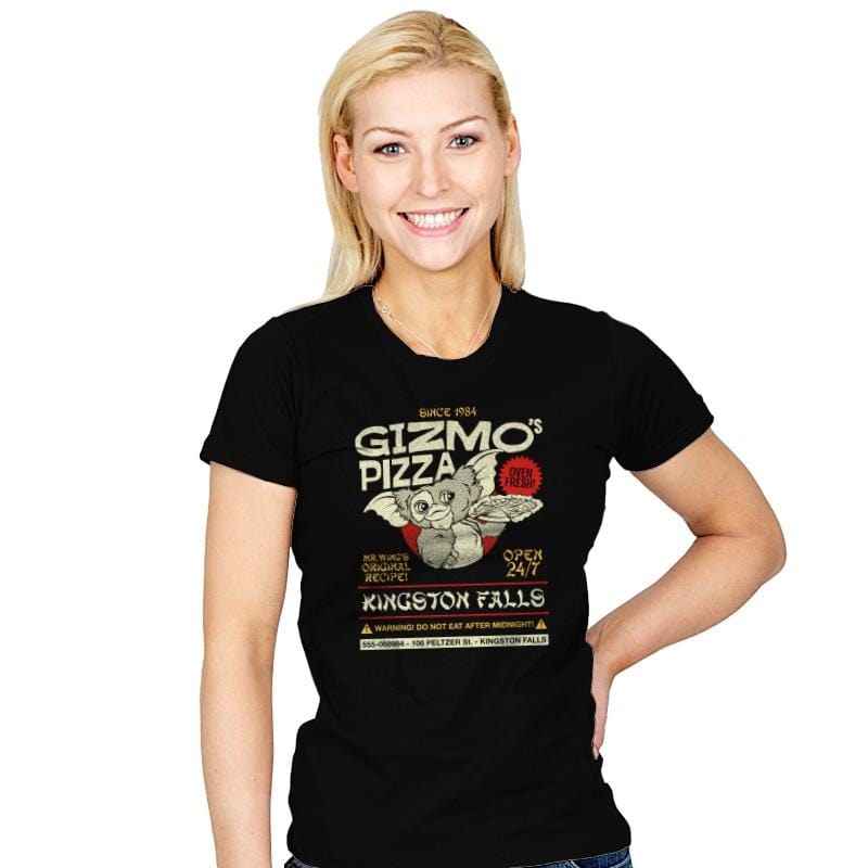Gizmo's Pizza - Womens T-Shirts RIPT Apparel