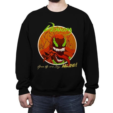 Glam Symbiote - Crew Neck Sweatshirt Crew Neck Sweatshirt RIPT Apparel Small / Black