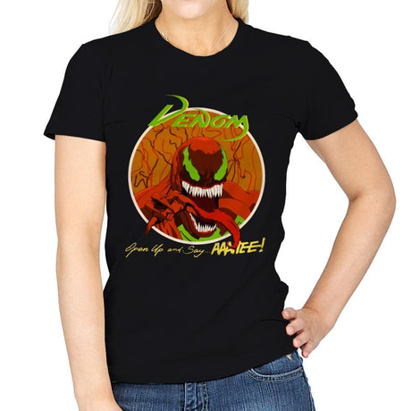 Glam Symbiote - Womens T-Shirts RIPT Apparel Small / Black