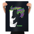 Glaser Clown - Prints Posters RIPT Apparel 18x24 / Black