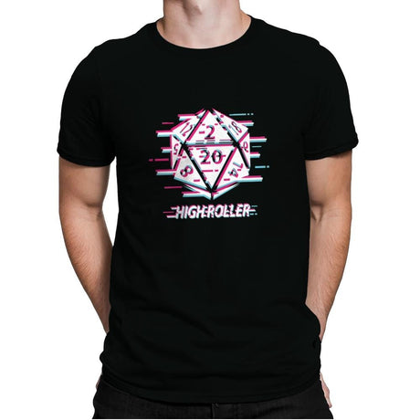 Glitch D-20 - Mens Premium T-Shirts RIPT Apparel Small / Black