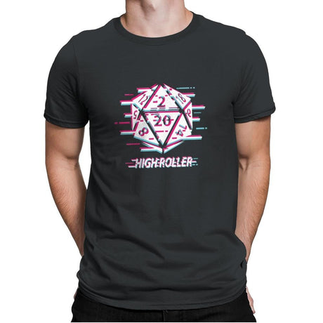 Glitch D-20 - Mens Premium T-Shirts RIPT Apparel Small / Heavy Metal