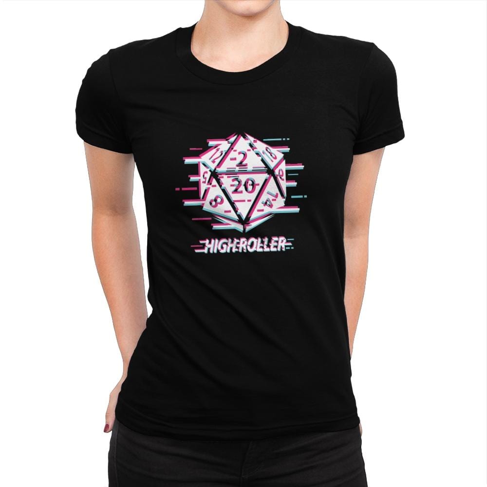 Glitch D-20 - Womens Premium T-Shirts RIPT Apparel Small / Indigo