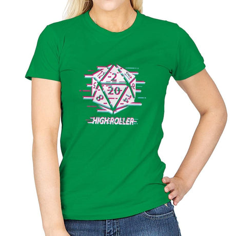 Glitch D-20 - Womens T-Shirts RIPT Apparel Small / Irish Green
