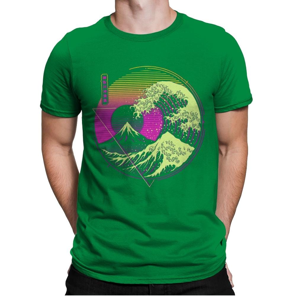 Glitch Wave - Mens Premium T-Shirts RIPT Apparel Small / Kelly