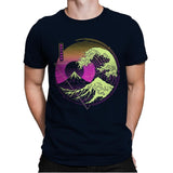 Glitch Wave - Mens Premium T-Shirts RIPT Apparel Small / Midnight Navy