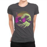 Glitch Wave - Womens Premium T-Shirts RIPT Apparel Small / Heavy Metal
