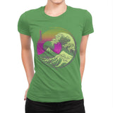 Glitch Wave - Womens Premium T-Shirts RIPT Apparel Small / Kelly
