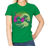Glitch Wave - Womens T-Shirts RIPT Apparel Small / Irish Green