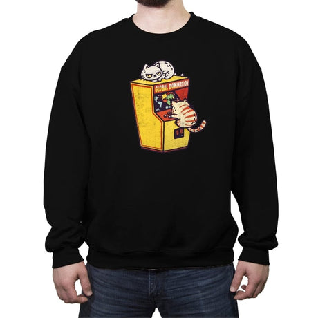 Global Domination - Crew Neck Sweatshirt Crew Neck Sweatshirt RIPT Apparel Small / Black