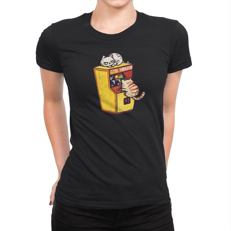 Global Domination - Womens Premium T-Shirts RIPT Apparel Small / Black