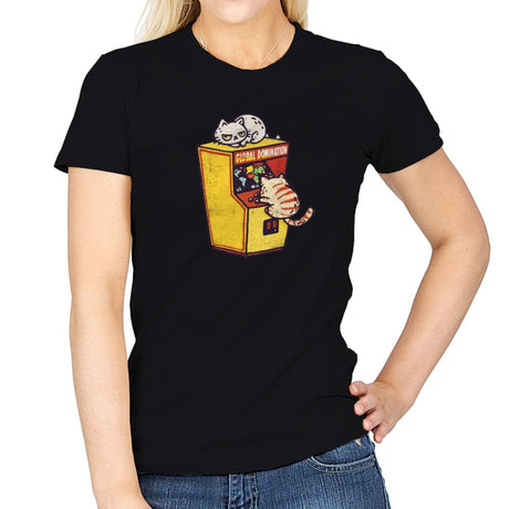 Global Domination - Womens T-Shirts RIPT Apparel Small / Black