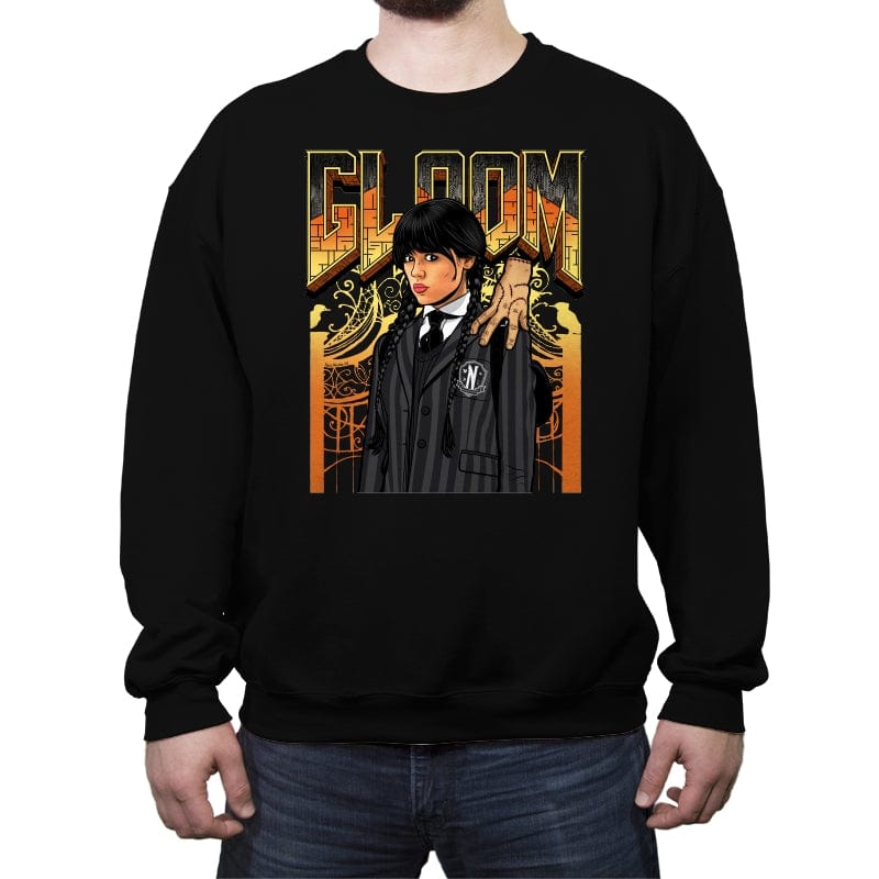 Gloom - Crew Neck Sweatshirt Crew Neck Sweatshirt RIPT Apparel Small / Black